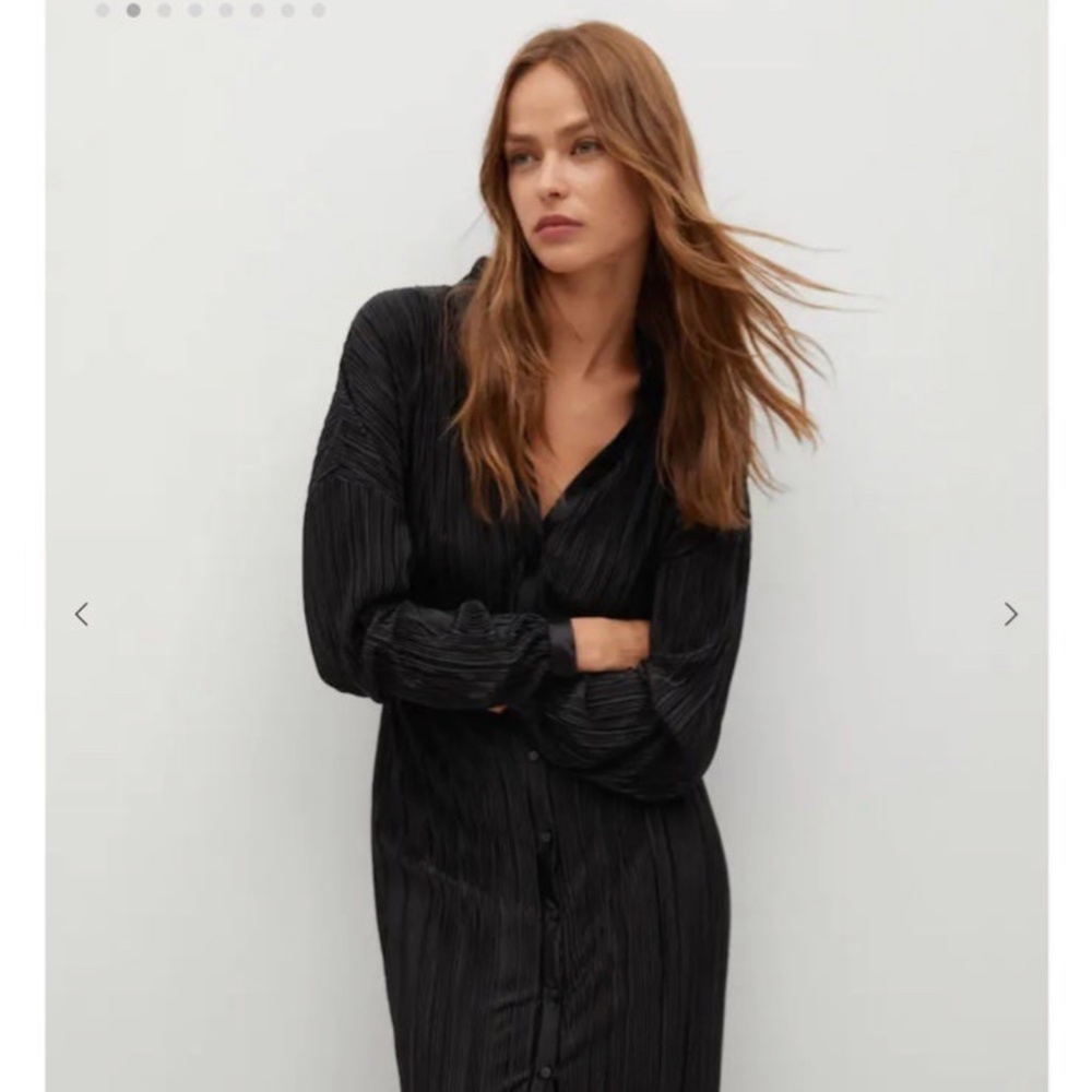 Mango Textured Midi Dress